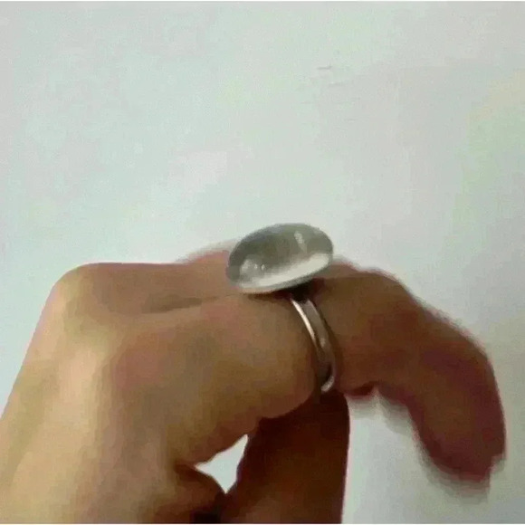 Tim Burton Exhibition Y2K Handmade Stain Boy Silver Adjustable Ring Emo Retro - Picture 5 of 7